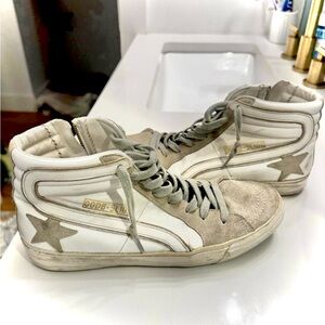 Golden Goose Hi-Top “Slides” Sneakers Size 39